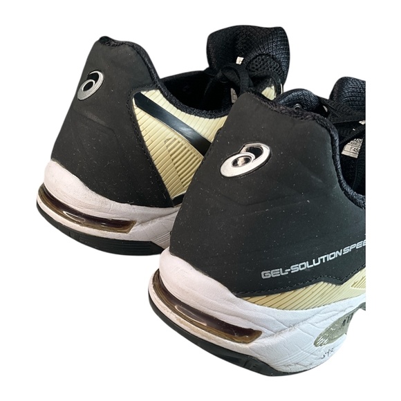 ASICS Men’s Tennis Shoes GEL Solution Speed 3. Color Lemon Chiffon & Black Size9 - Picture 8 of 15